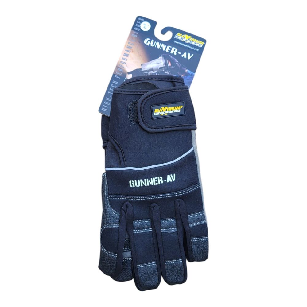 NWT Maximum Safety Gunner AV Anti-Vibration Work Gloves Size XL High-Tech PVC